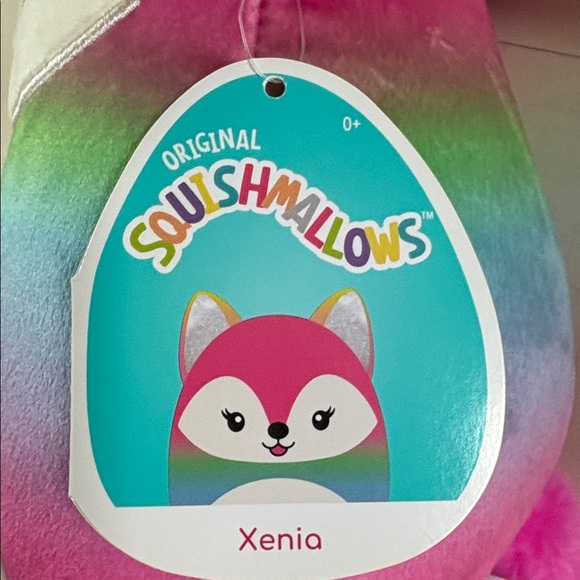 Xenia Rainbow Fox Squishmallow 7 inches - Picture 2 of 3